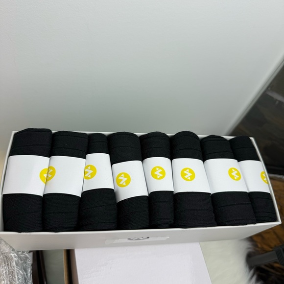 Brand New 8 Pairs Mens Dress Socks Classic Rib Cotton Solid Premium Socks/Black - Picture 6 of 7